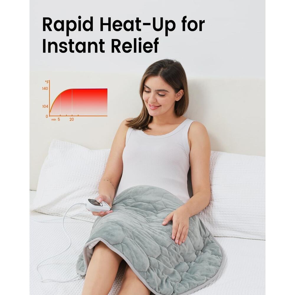 Immtree Weighted Heating Pad for Deeper Pain Relief, 7Lbs XXXL Size(29X24) - Picture 5 of 5